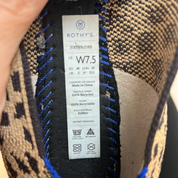 ROTHYS THe point cat prong sz 7.5 EUC. NWOT - Picture 4 of 4